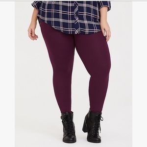 Torrid plum leggings size 1